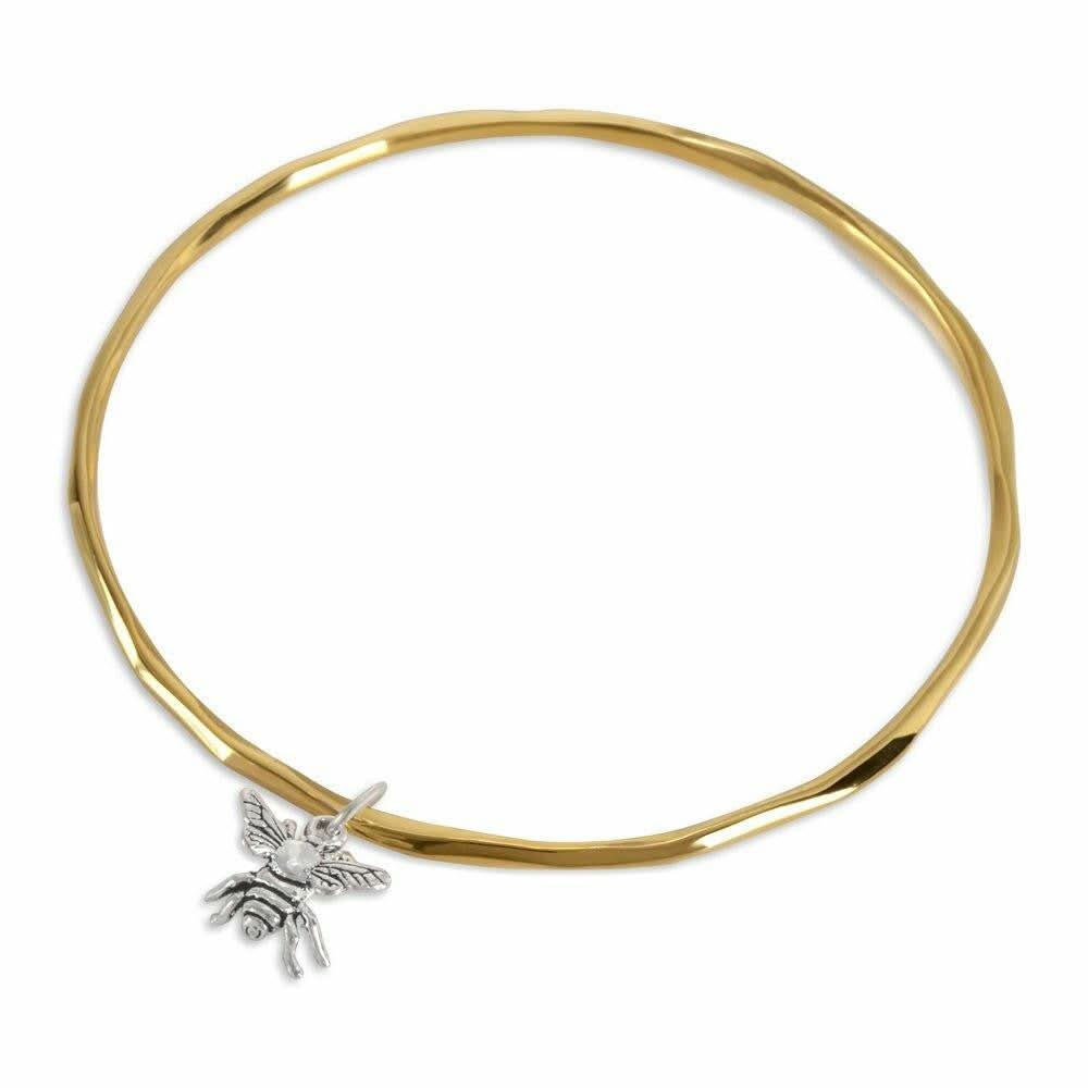 Bee Bangle Bracelet - Elegant Gold & Silver Jewelry for Women - Perfect for Parties, Weddings & Everyday Wear