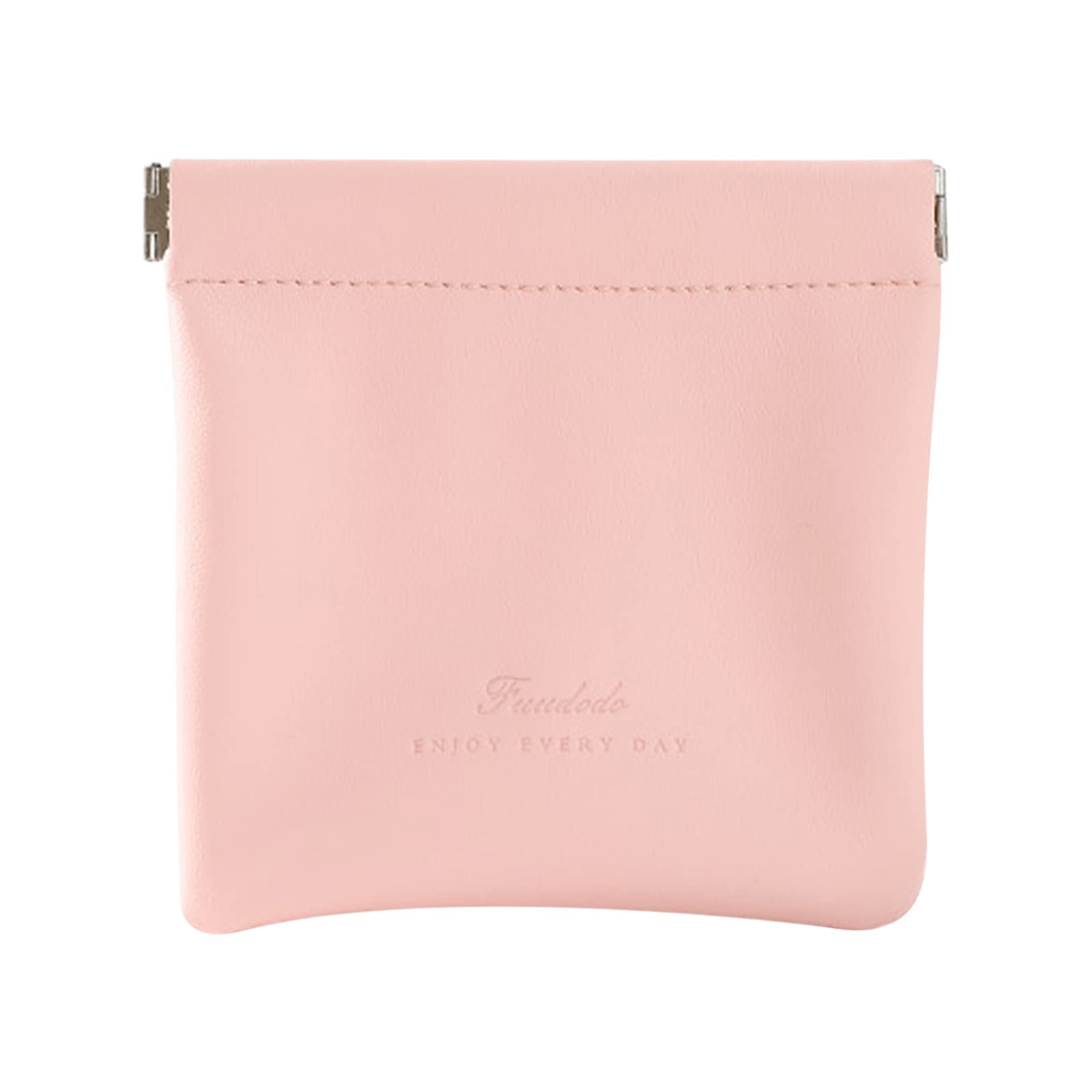 Homlpope 7#WM Automatic Closure Cosmetic Bag - Small Travel Organizer for Makeup, Lipstick, Coins & Cables - Perfect for Purse, Gym & Daily Essentials Storage