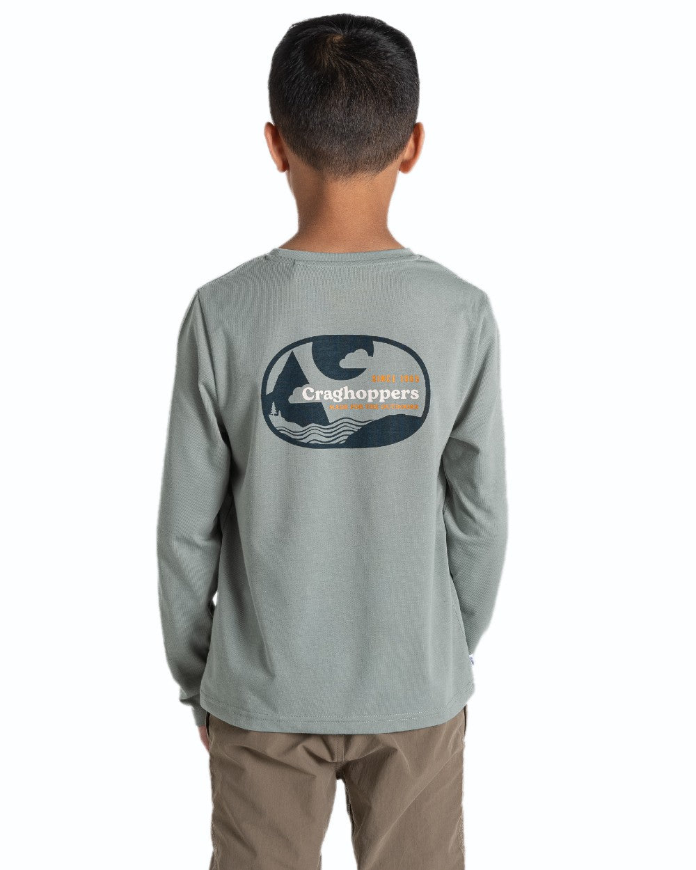 Craghoppers Kids Nosilife Cruz Long Sleeve T-Shirt - Bug Repellent & UV Protection for Outdoor Adventures, Hiking, and Camping