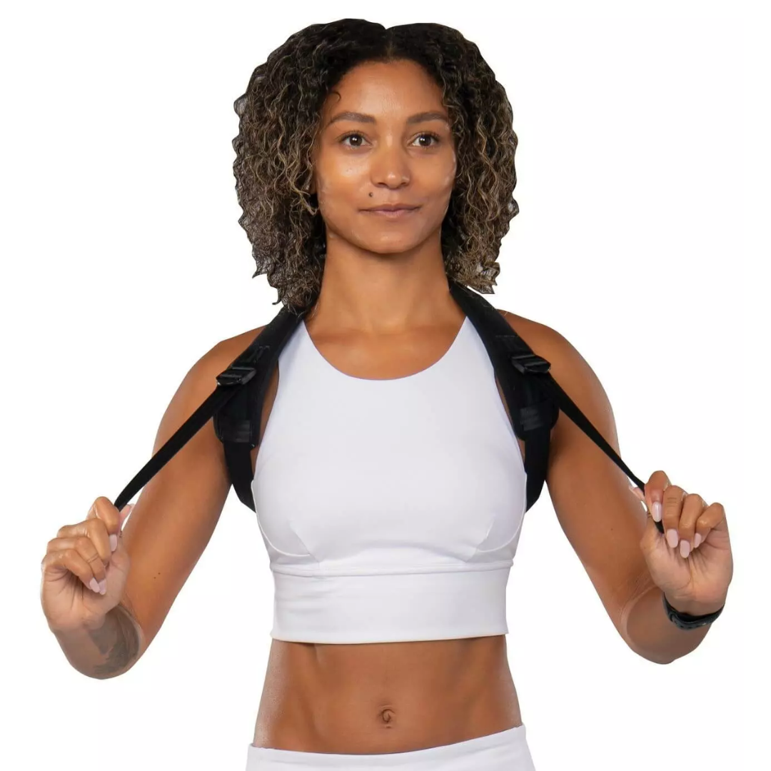 Pro Tec Posture Support Brace - Upper Body Posture Corrector for Men & Women - Improve Back Pain & Alignment - Perfect for Office, Gaming & Daily Use