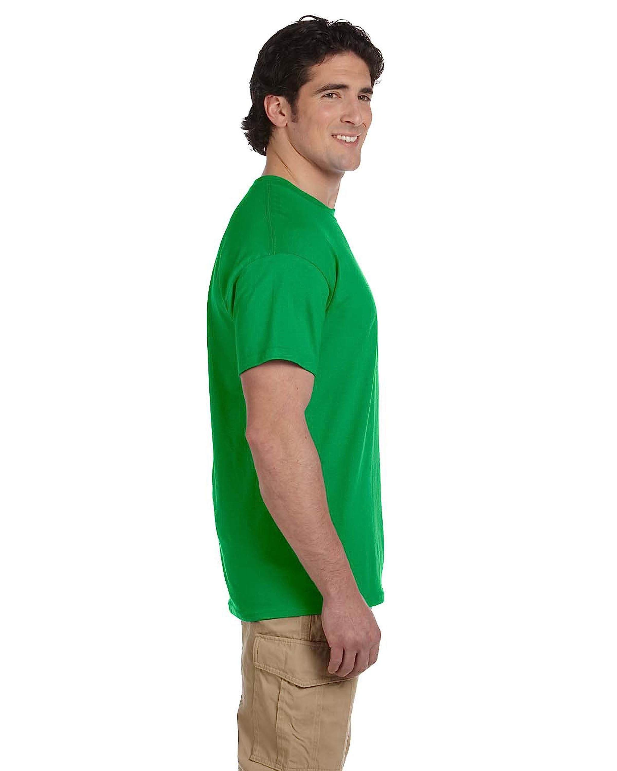 Fruit of the Loom Men's Crew Neck Cotton T-Shirts Multipack - 5 Pack Comfortable Basic Tees for Casual Wear & Layering