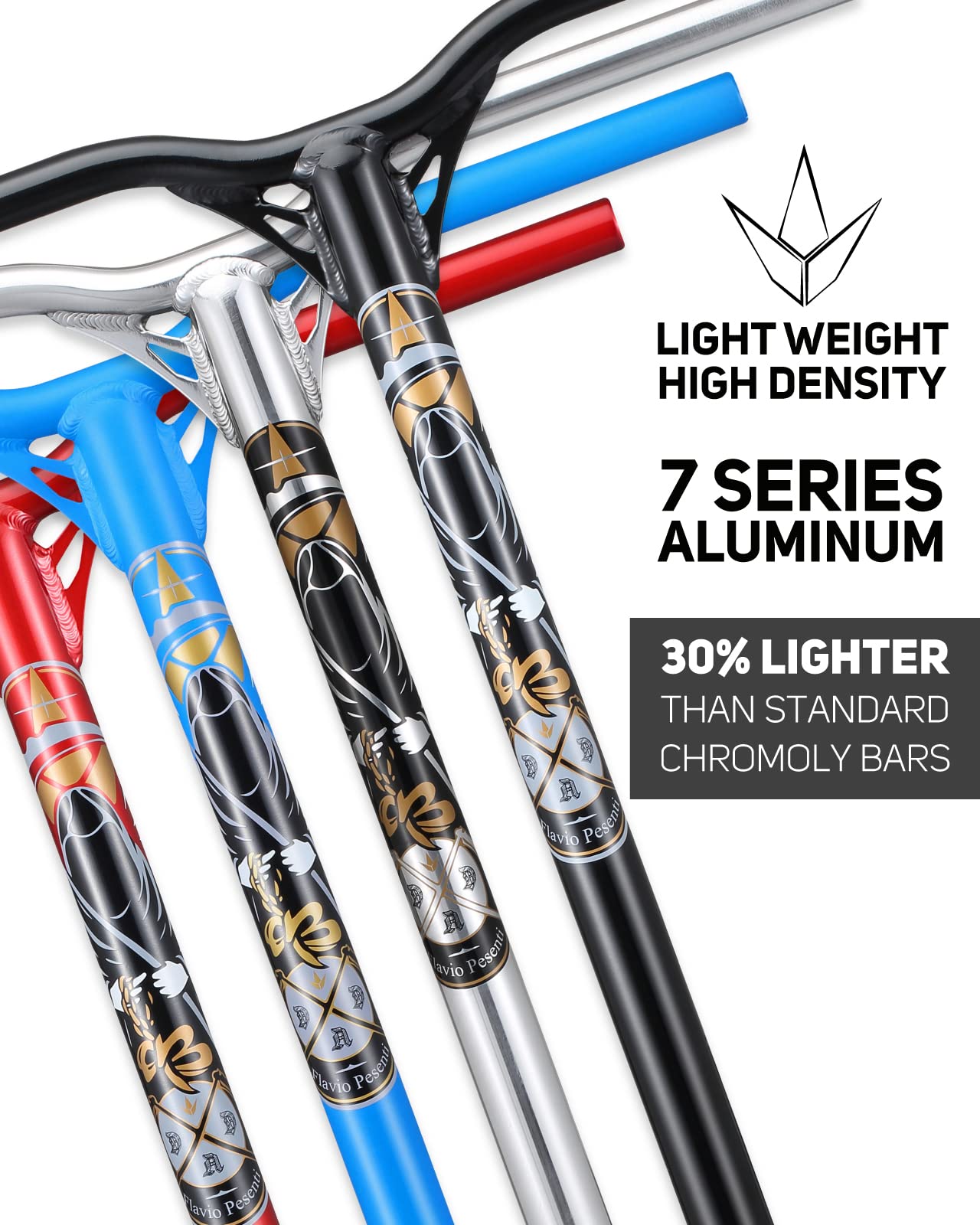ENVY Reaper V2 Pro Scooter Handlebar - 650mm Lightweight Aluminum Alloy - Durable Freestyle Scooter Parts for Street & Park Riding