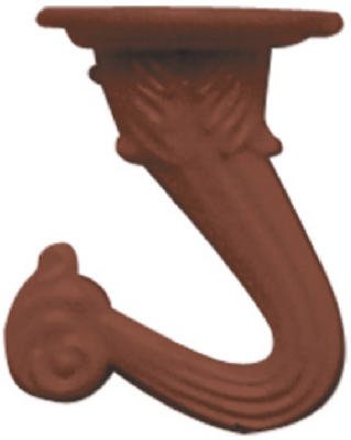 Antique Brass Swag Hook - 2 Pack (Set of 6) - Heavy Duty Ceiling Hooks for Hanging Plants, Lights & Home Decor - Rustic Vintage Style for Indoor & Outdoor Use