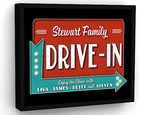 F. Family Movie Drive-In Theatre (ready to hang)