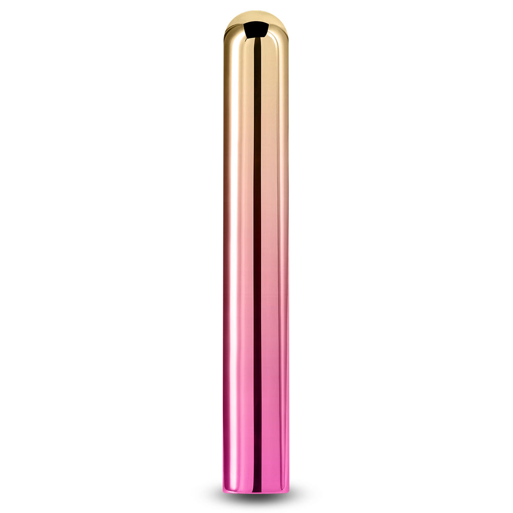 Premium Chroma Rechargeable Metallic Straight Vibrator - Large Size for Women, Powerful & Quiet G-Spot Stimulation - Perfect for Solo Play & Couples Intimacy