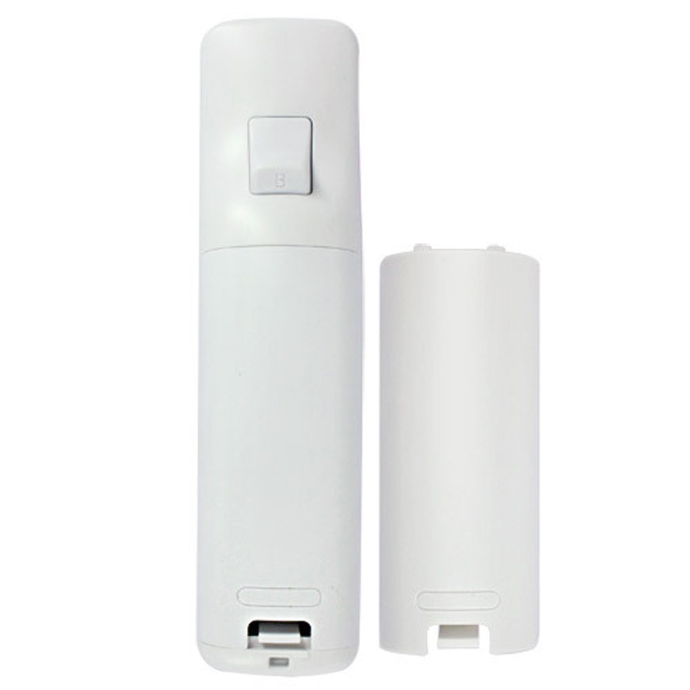 Yueton 2-Pack Black & White Replacement Battery Door Cover for Nintendo Wii Remote Controller - Perfect for Game Console Repair & Accessory Replacement