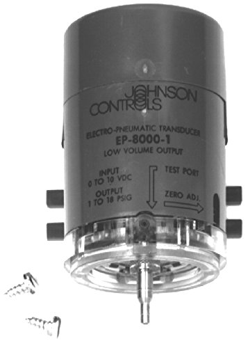 Johnson Controls EP-8000-3 Electro-Pneumatic Transducer | 4-20mA Signal Converter | HVAC & Industrial Automation Control System Component