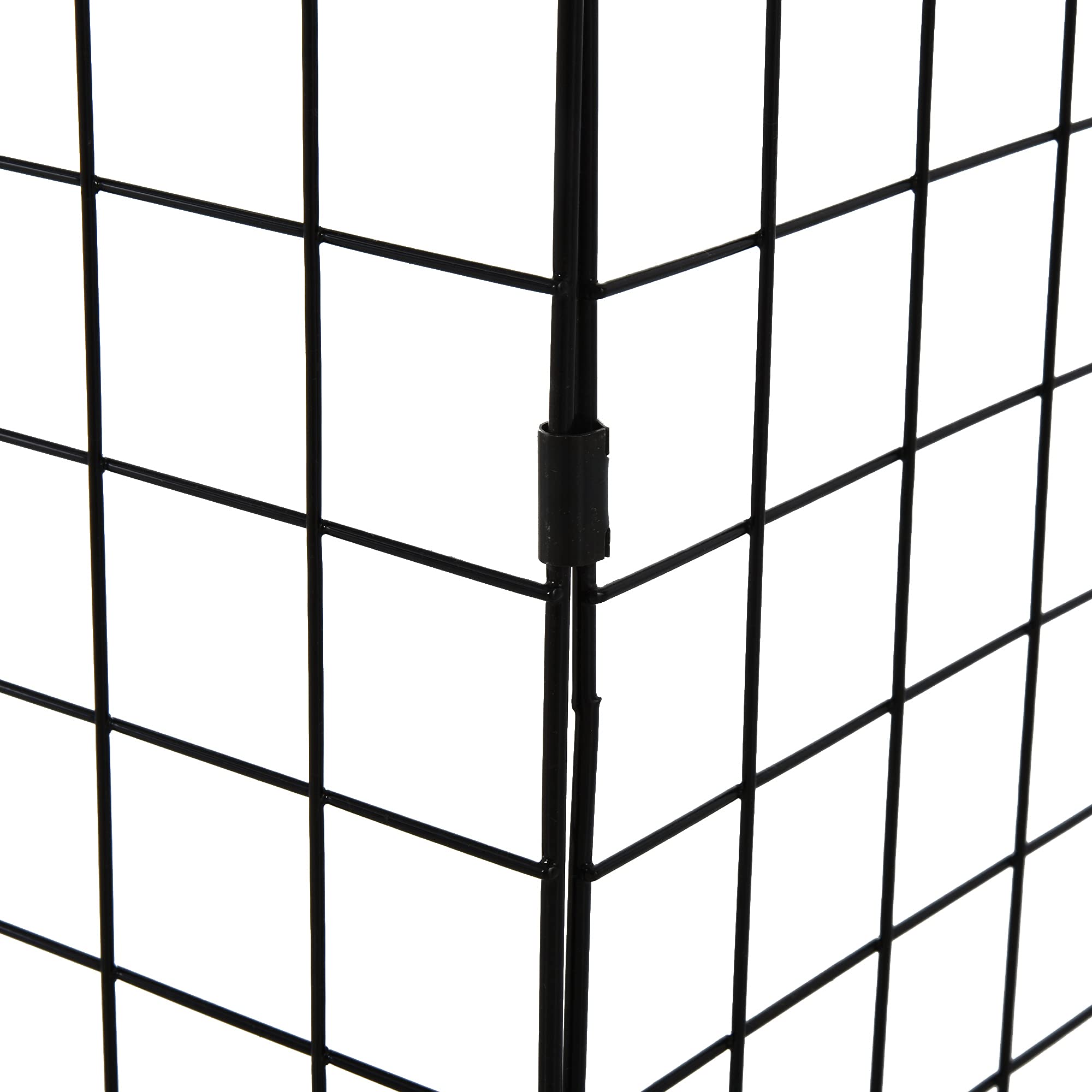 HOMCOM Extendable Fireplace Screen with Metal Mesh - Black Fire Spark Guard Cover for Living Room & Home Decor | Heat Protection & Safety for Fireplace Use