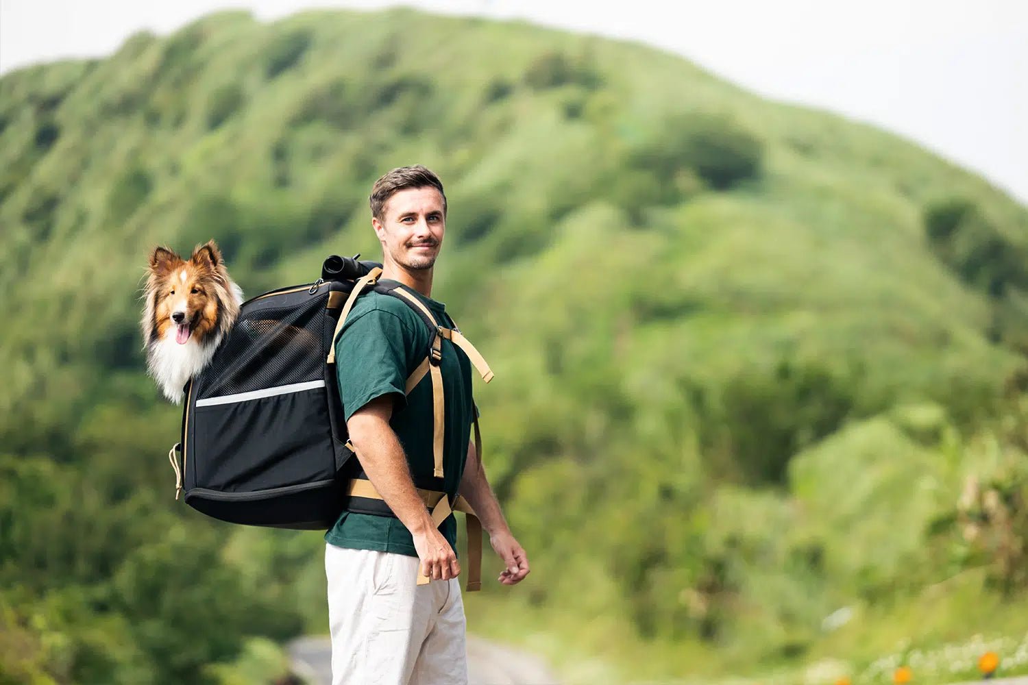 Champion 3-in-1 Large Dog Carrier Backpack - Convertible Pet Travel Backpack with Wheels & Car Seat Booster for Medium to Large Dogs (Jet Black) - Perfect for Air Travel, Road Trips & Outdoor Adventures