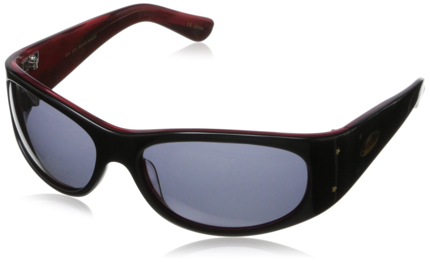 Black Flys Fly No. 5 Wrap Sunglasses for Men & Women - UV Protection Polarized Sports Sunglasses for Running, Cycling, Driving & Outdoor Activities