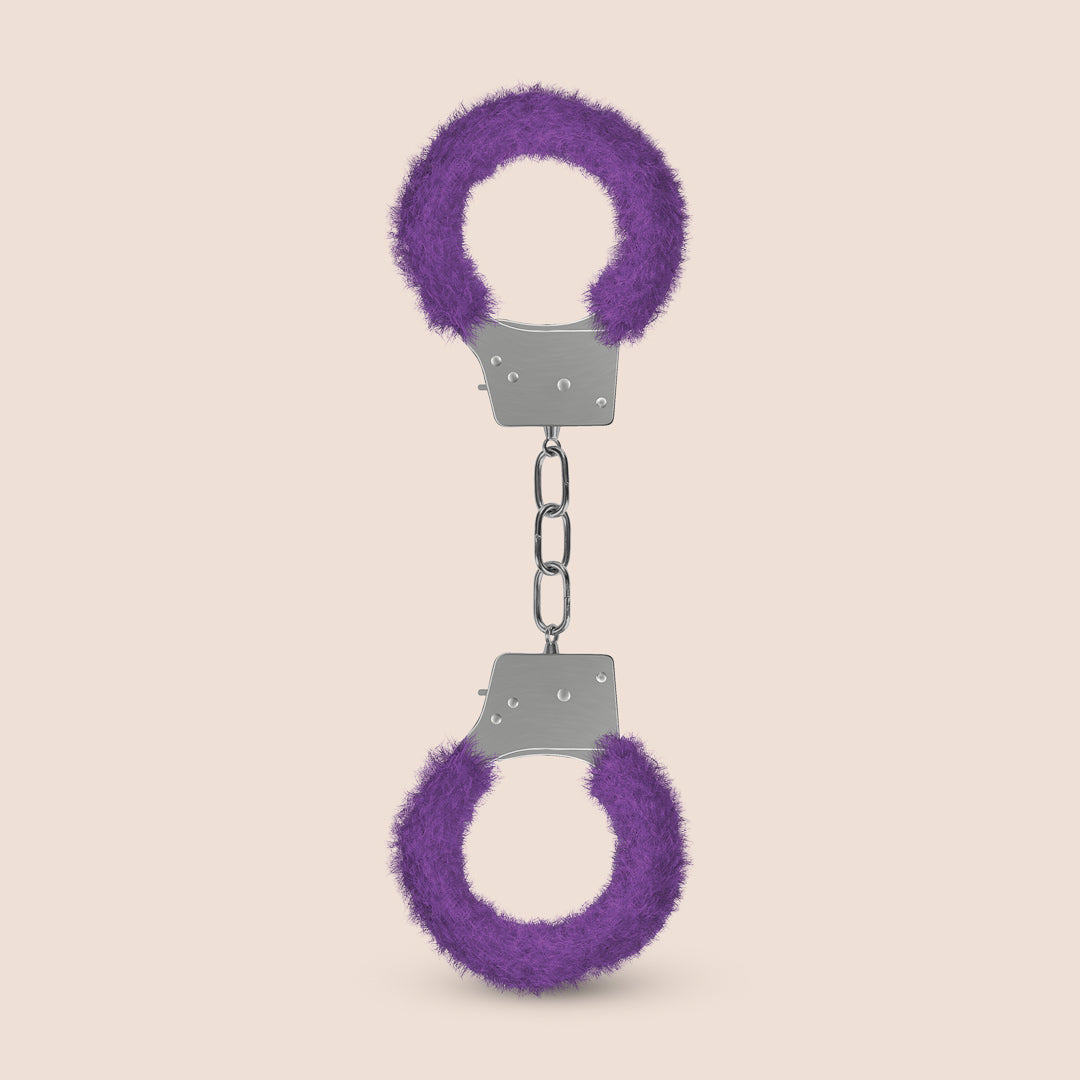 Soft Fluffy Furry Handcuffs for Beginners - Adjustable Fuzzy Cuffs for Role Play, Cosplay & Couples Bonding - Perfect for Costume Parties, Bachelorette Gifts & Sensual Play