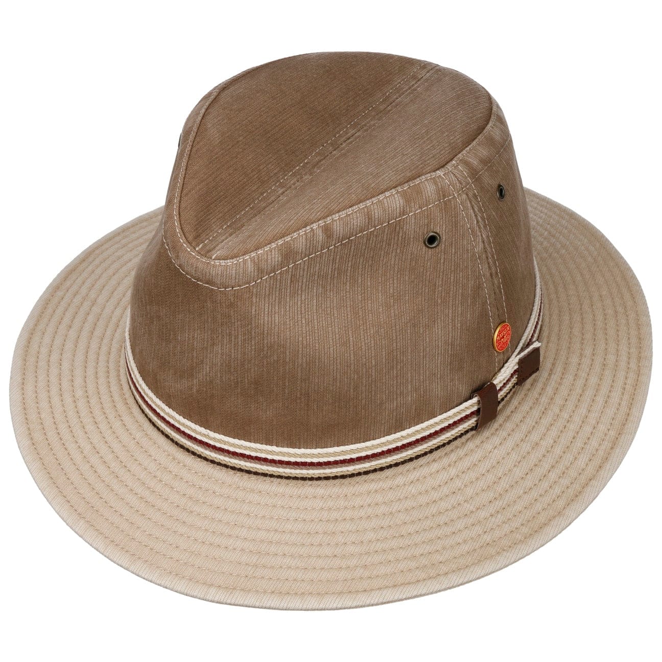 Mayser Menowin Two-Tone Cloth Hat for Men & Women - Stylish Summer Sun Hat for Outdoor Activities, Beach, Travel & Fashion Accessories