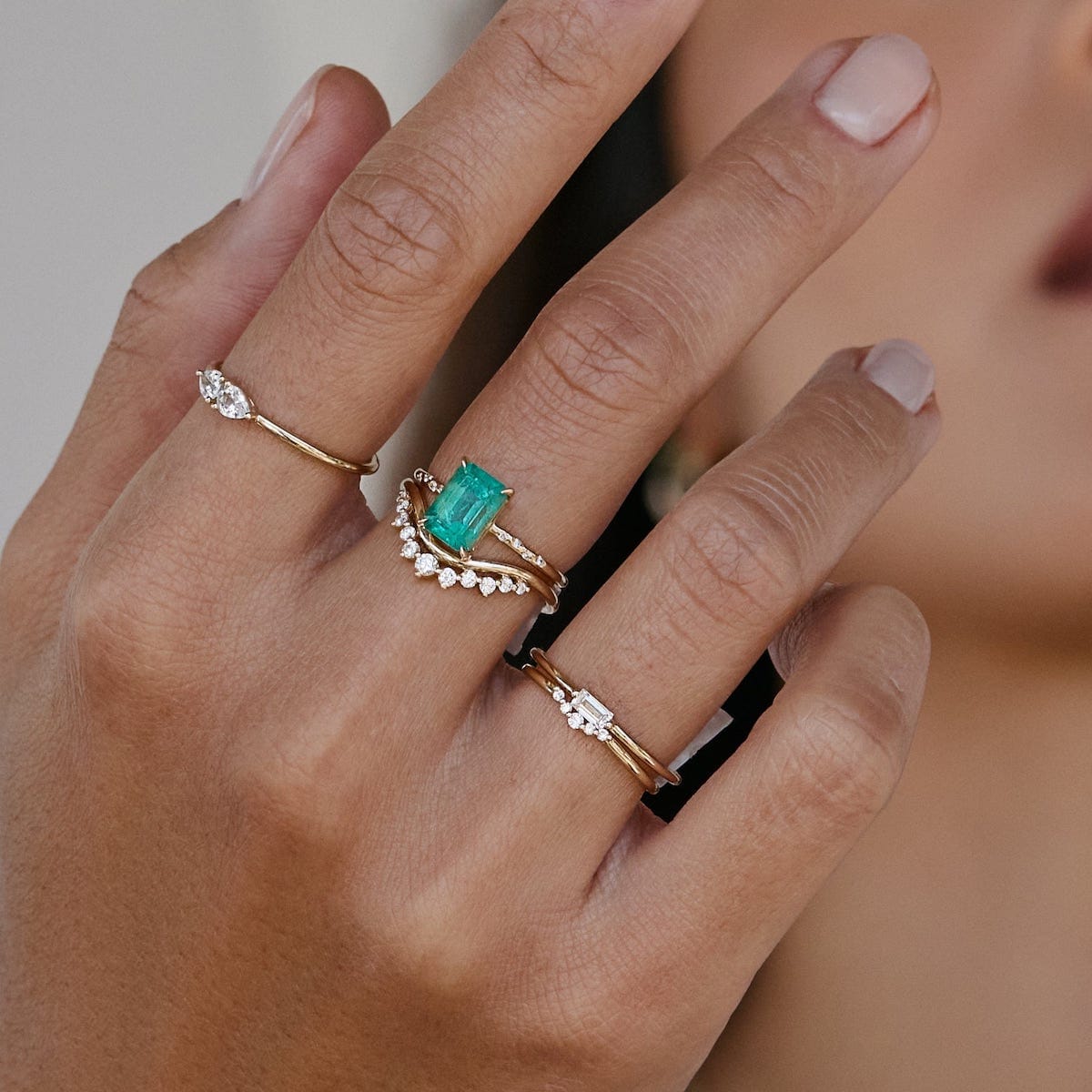 Elegant Grand Diamond Arch Ring for Women - Perfect for Weddings, Anniversaries & Special Occasions