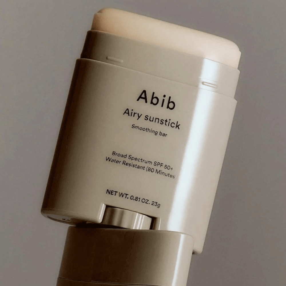 Abib Airy Sunstick SPF 50+ Smoothing Bar 23g - Lightweight Sun Protection for Face & Body, Perfect for Outdoor Activities, Travel & Daily Use