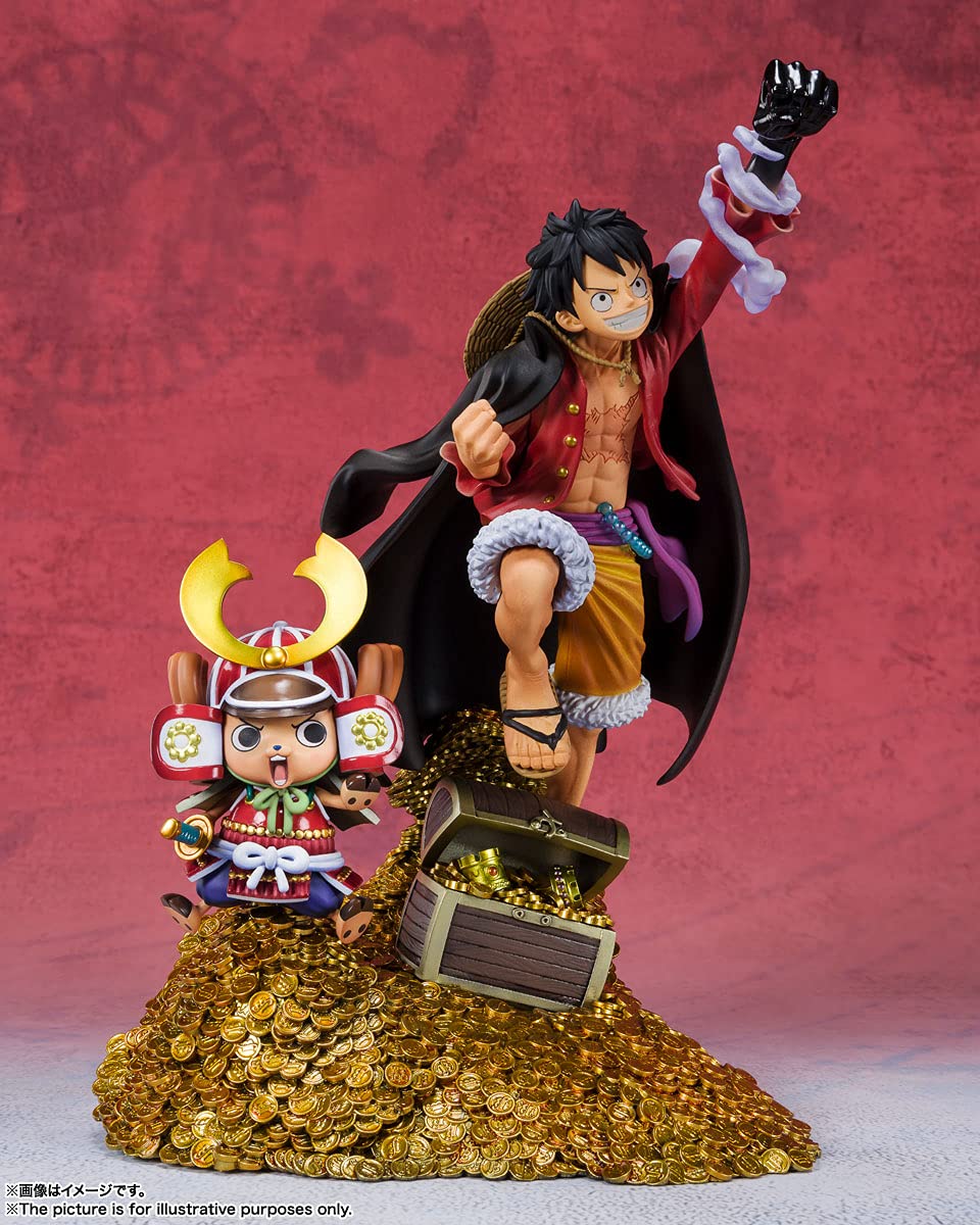 Bandai Spirits FiguartsZERO One Piece Monkey D. Luffy WT100 Commemorative Statue - Eiichiro Oda Illustration DAIKAIZOKU HYAKKEI Collectible Figure for Anime Fans & Display Collection | Perfect for Home Decor, Office Display, and Gift for One Piece Lovers