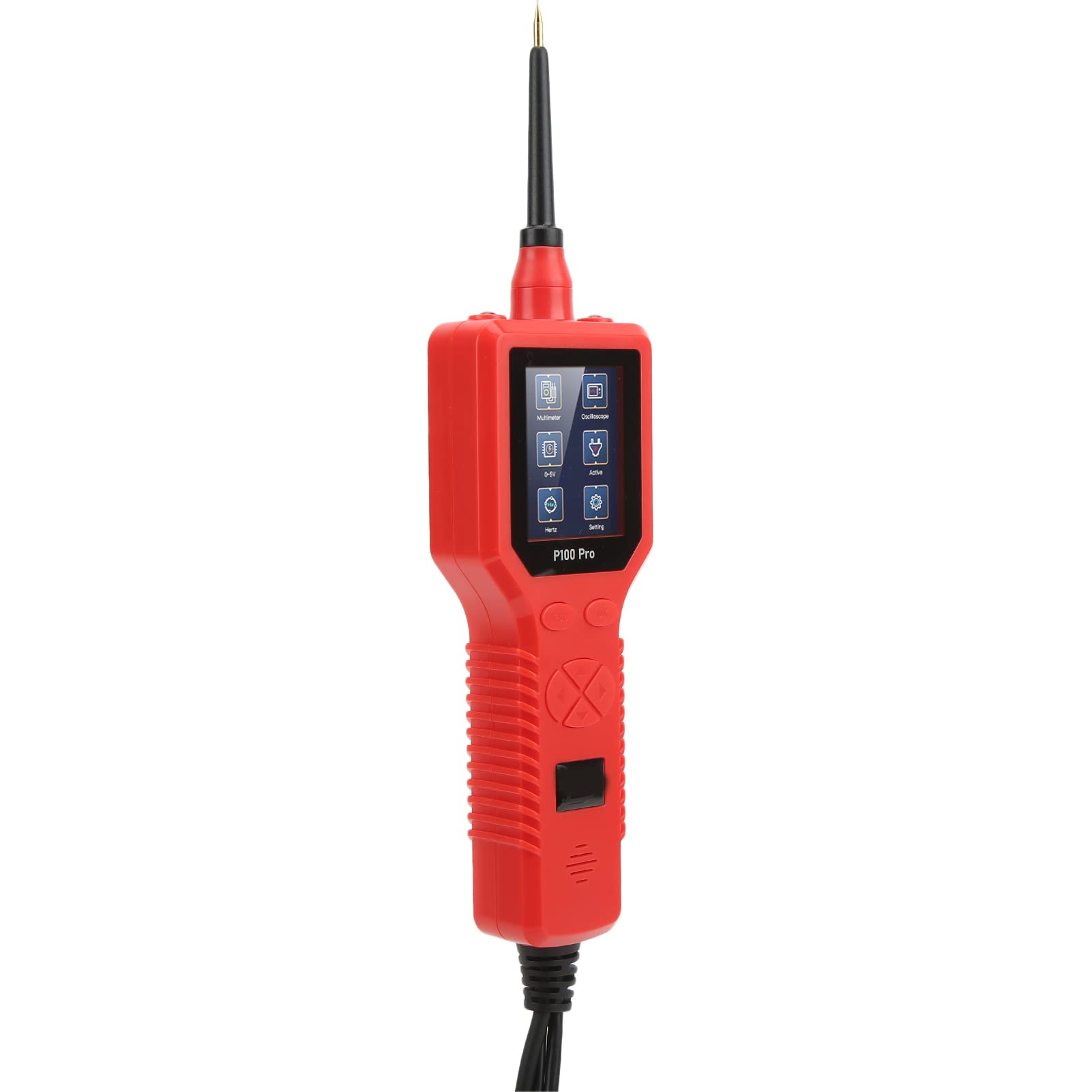 Car Circuit Analyzer with Long Cable - Multi-Language Auto Power Tester & Oscilloscope for Vehicle Maintenance | Professional Diagnostic Tool for Mechanics & DIY Car Repair