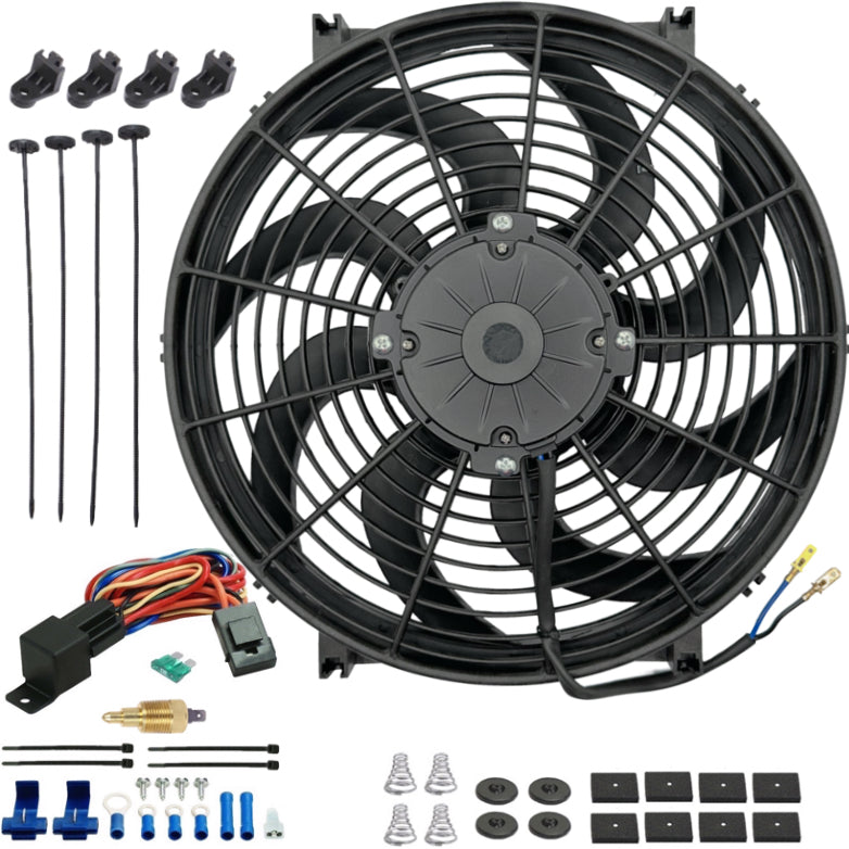 14-15 Inch 180W Electric Cooling Fan with NPT Grounding and Temperature Switch - Perfect for Industrial Equipment, Server Rooms, and Workshop Ventilation