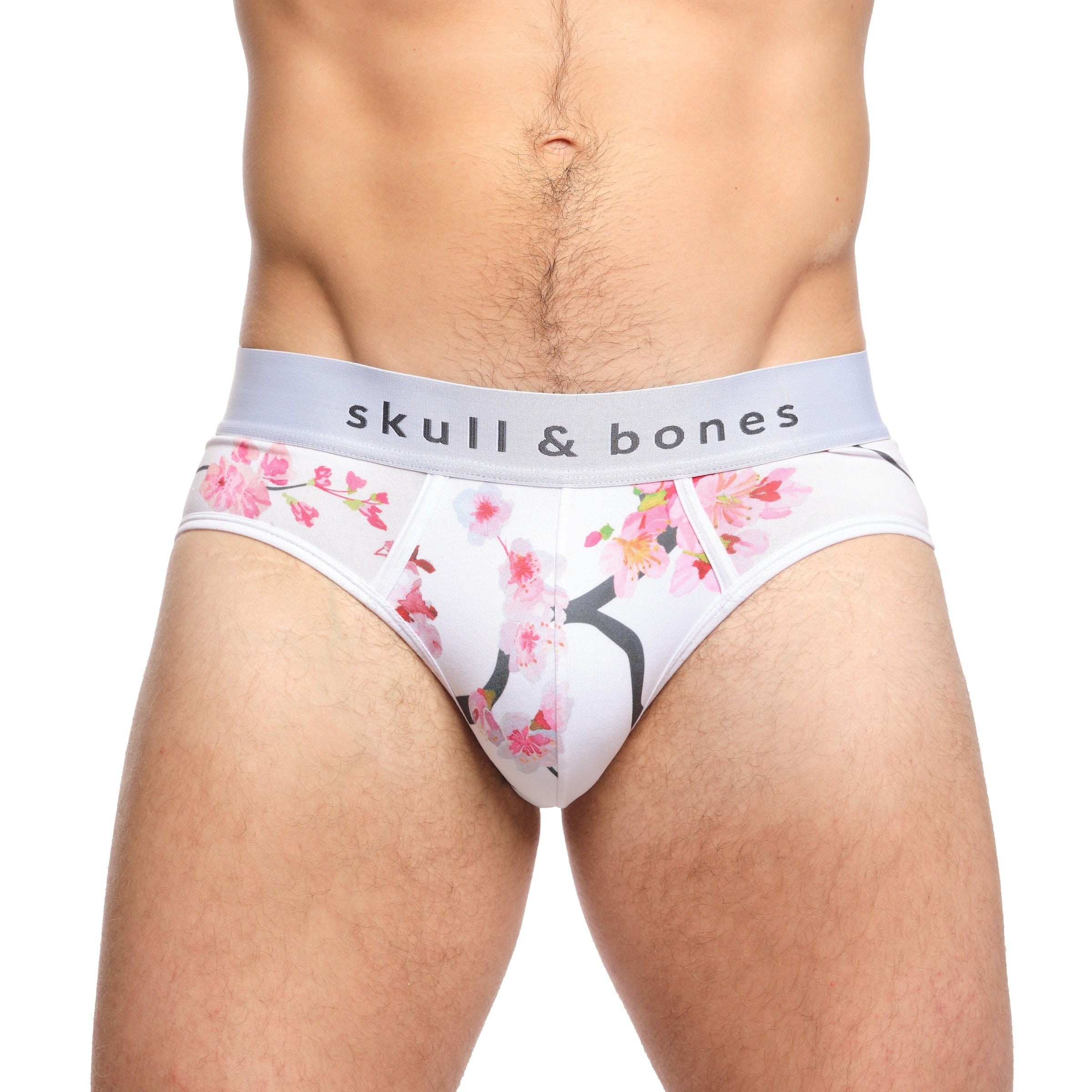 Cherry Blossom White Briefs - Soft Cotton Women's Underwear for Everyday Comfort & Style | Perfect for Work, Gym & Lounge Wear