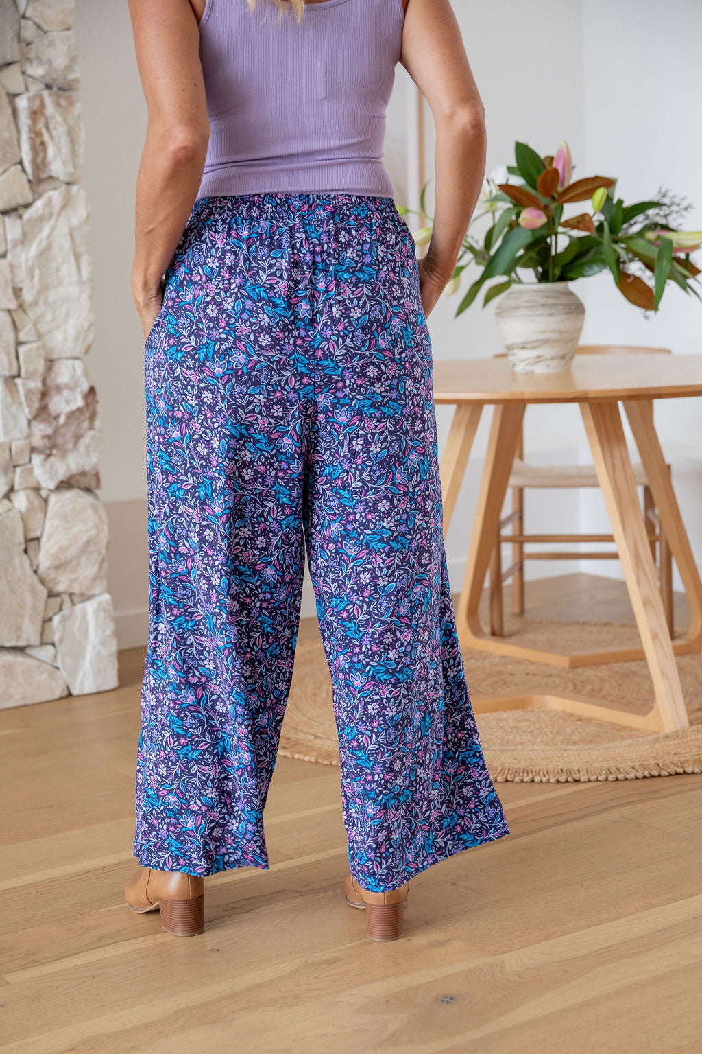 Gina High Waist Floral Print Yoga Pants for Women - Comfortable Stretchy Workout Leggings - Perfect for Yoga, Gym, Running & Lounge Wear