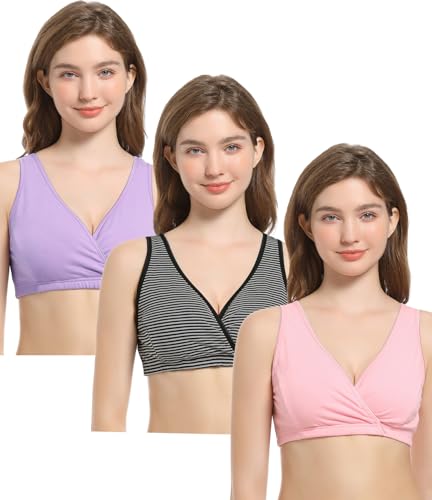 A1-pink+lavender+stripe/3pcs