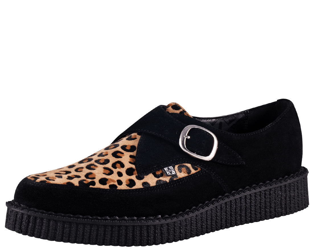 T.U.K Smooth Cat Buckle Pointed Creeper Shoes - Punk Rock Gothic Platform Boots for Women & Men | Perfect for Concerts, Halloween & Alternative Fashion
