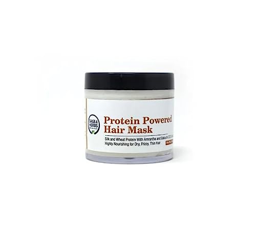 Sage & Herbs Protein Hair Mask for Dandruff Control, Hair Growth & Repair - Natural Protein Treatment for Damaged, Rough Hair - Strengthens & Nourishes for Healthy Hair | Perfect for Dry Scalp, Split Ends & Daily Hair Care