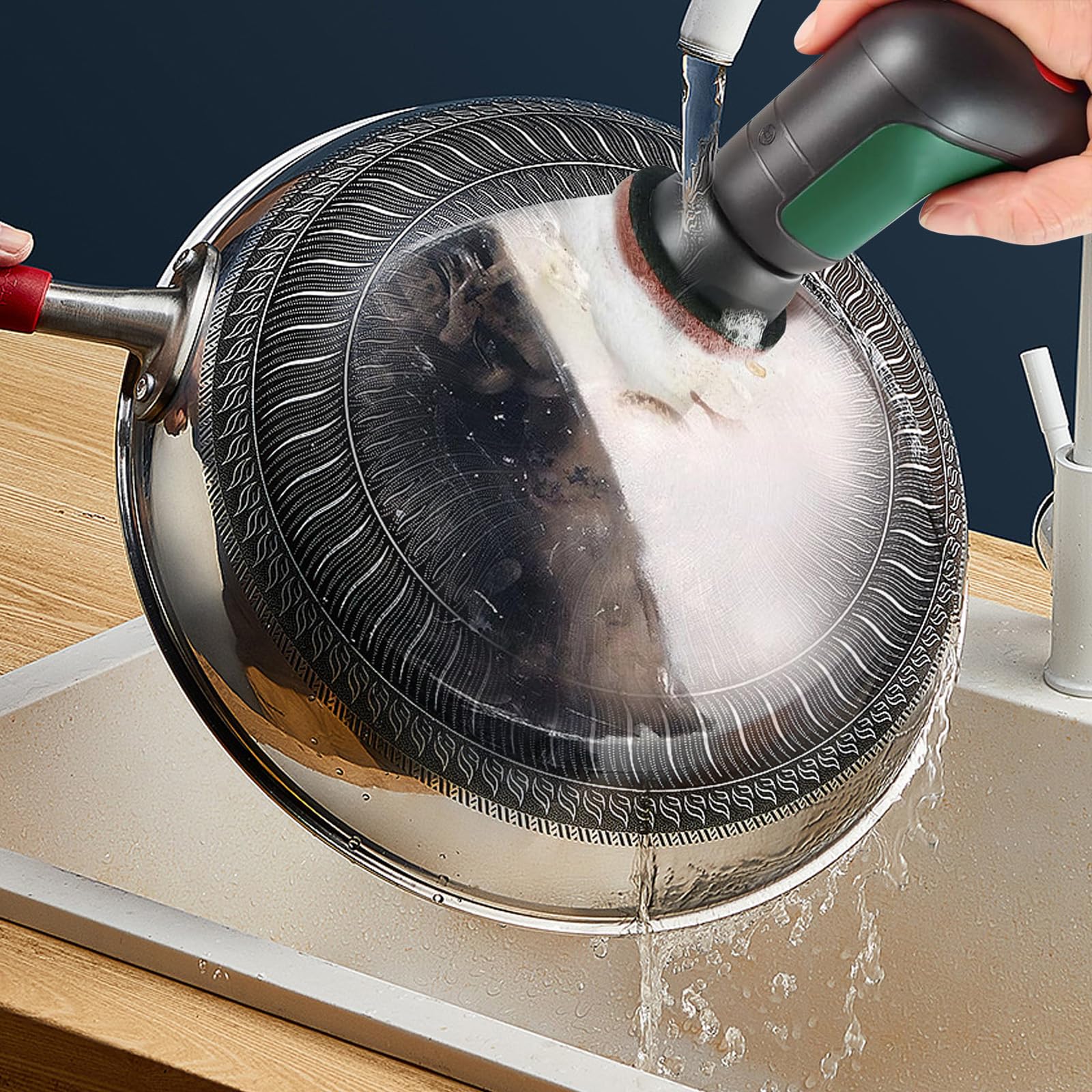 24-Piece Electric Cleaning Brush Pad Set Compatible with Bosch 6033 Cordless - Includes 6 Foam Pads, 6 Kitchen Pads, 6 Abrasive Pads & 6 Microfiber Pads - Ideal for Home, Garden & Deep Cleaning Tasks