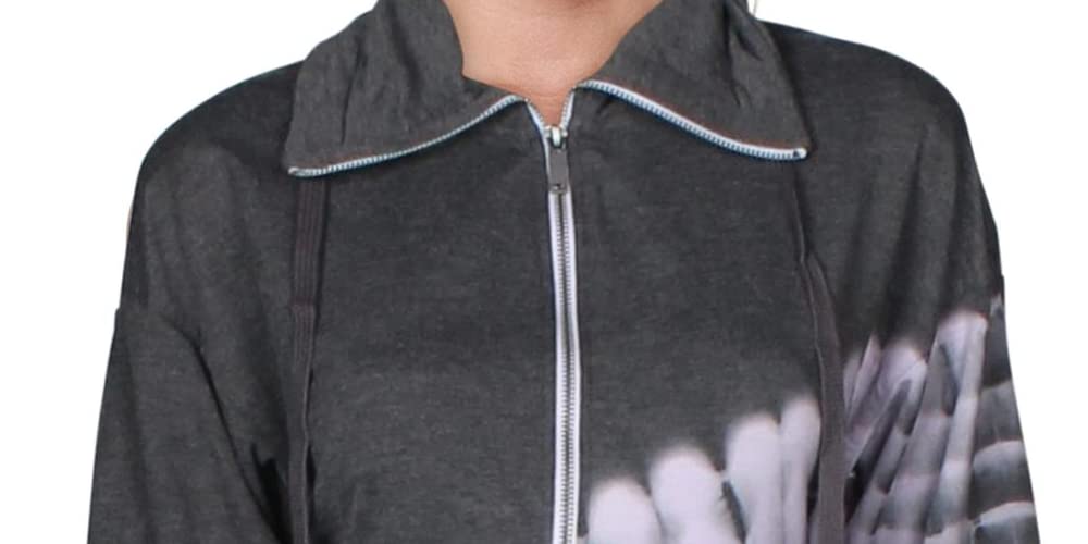 Ideology Women's Funnel Neck Zip Up Hoodie Sweatshirt - Casual Pullover for Fall & Winter, Gym, Running, Outdoor Activities