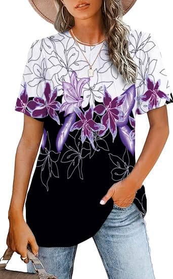 A Floral Purple Black