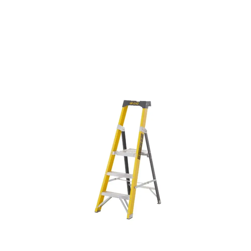 Climb It Fiberglass Platform Stepladder - Lightweight & Durable 300 lbs Capacity - Perfect for Home, Garage, and Workshop Use