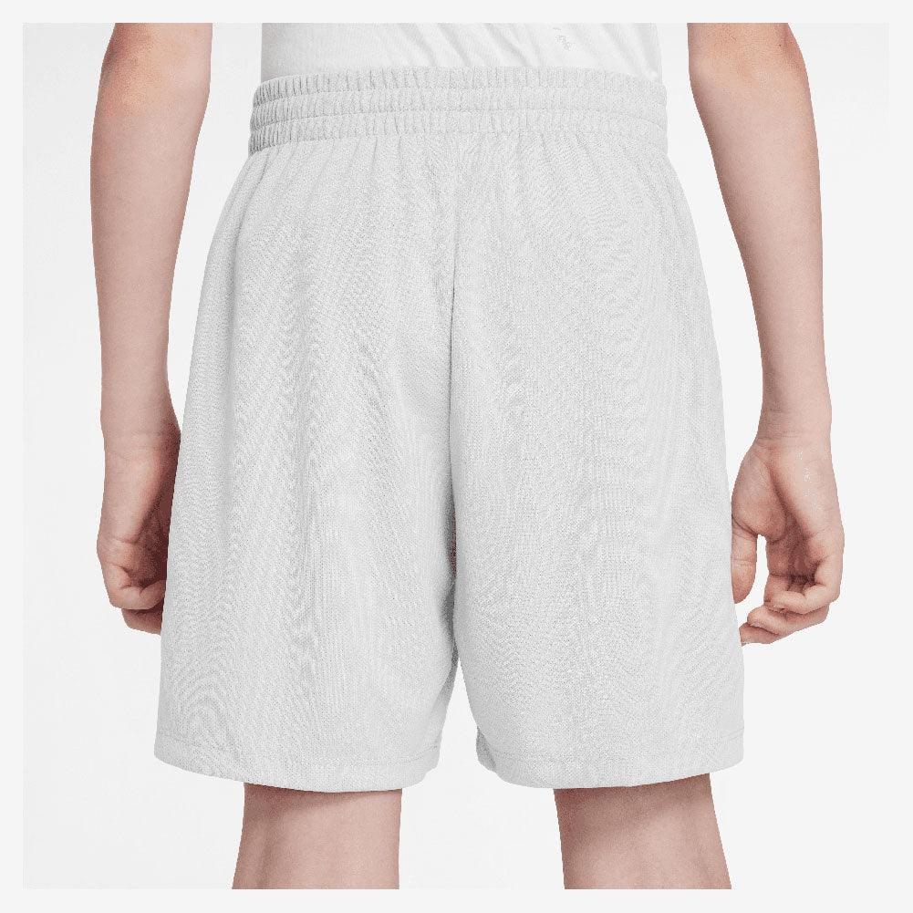Boys' Dri-Fit Multi Woven Tennis Shorts - White & Black - Breathable Athletic Shorts for Tennis, Running & Casual Wear