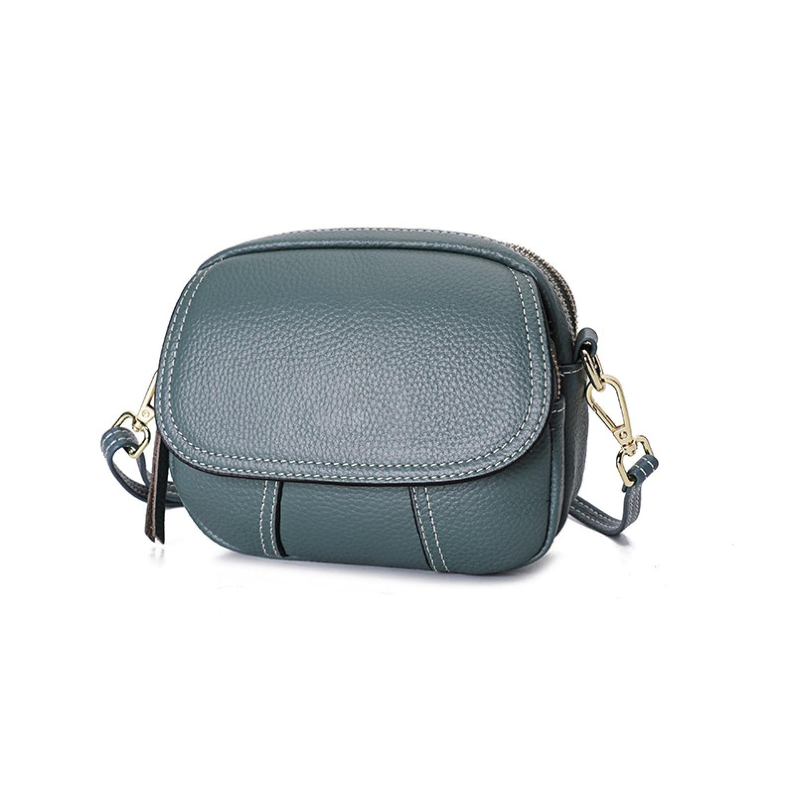 HSRWARE Women's Leather Handbags - Stylish Crossbody Shoulder Bags & Top Handle Totes with Wallet - Light Green for Work, Travel & Everyday Use