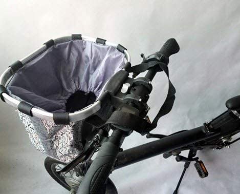 Foldable Electric Bike Front Basket - Waterproof Pet Carrier Bag for Small Dogs & Cats - Perfect for Commuting, Shopping & Outdoor Adventures