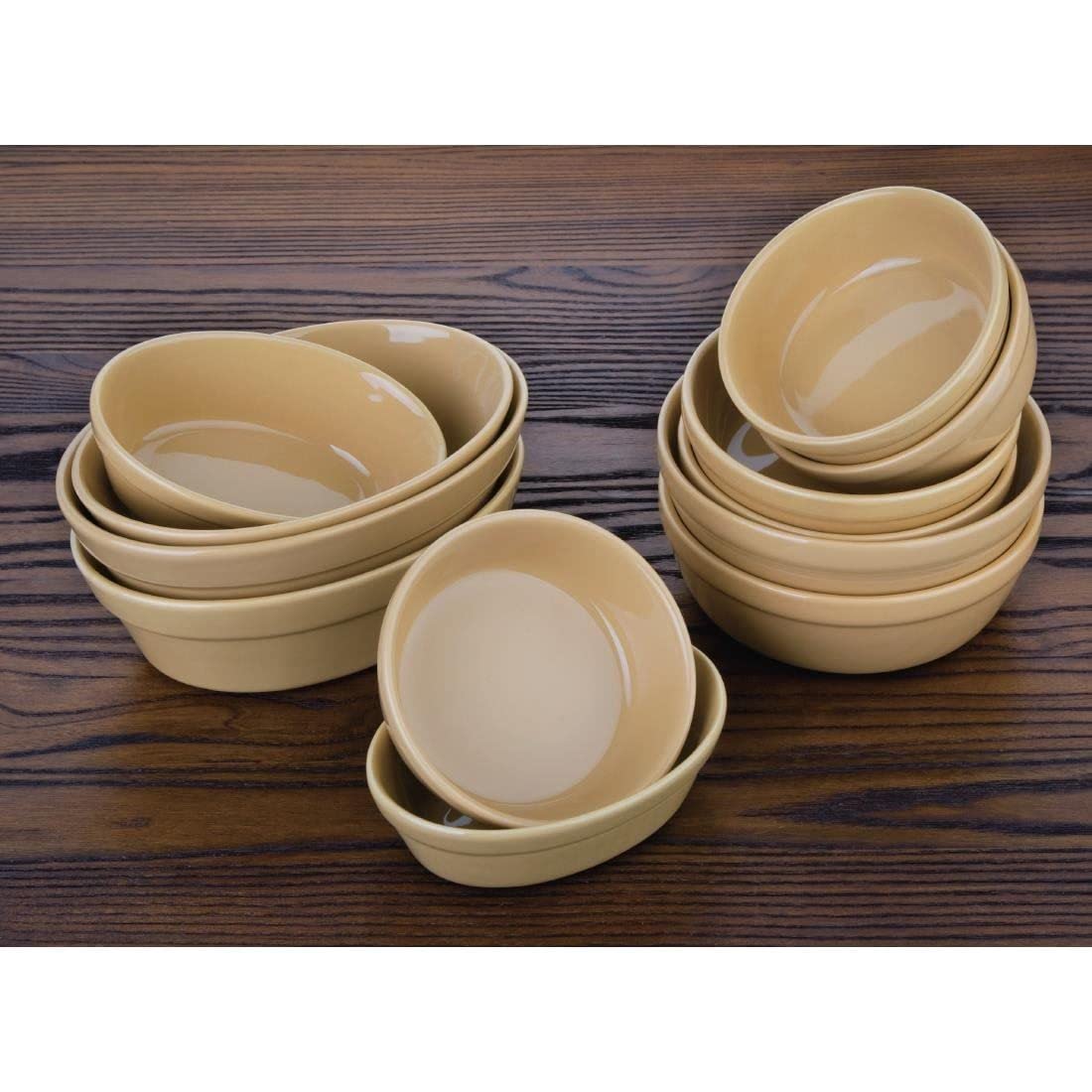 6-Piece Stoneware Oval Pie Baking Dishes Set - 61x180x133mm Earthenware Kitchenware for Baking, Serving & Decorating - Perfect for Pies, Casseroles & Holiday Dinners