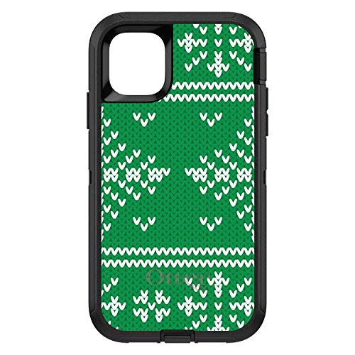 Green White Ugly Christmas Sweater On Black Case