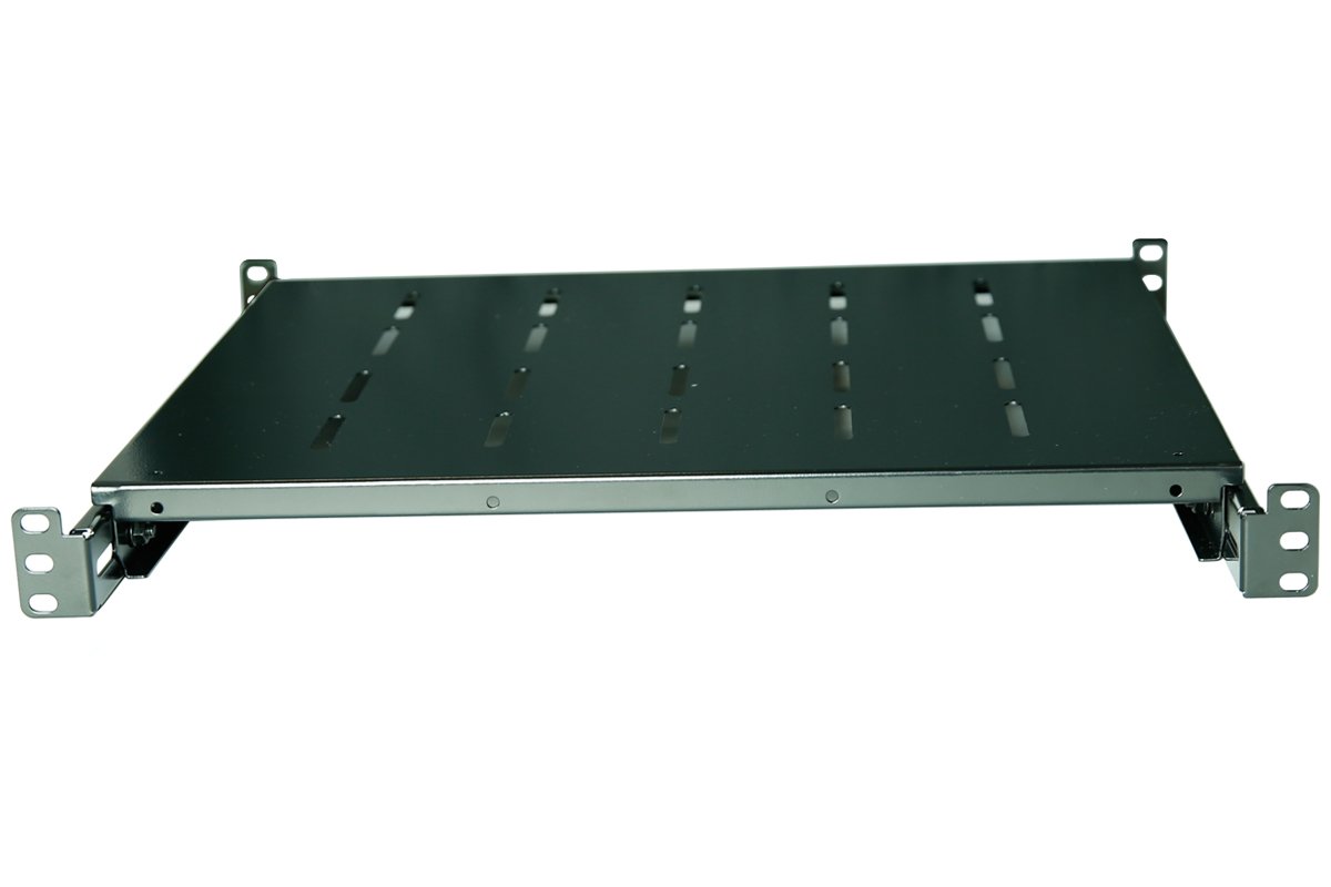 1U Adjustable Depth Fixed Rack Server Shelf (14-20.5 inch) - 19