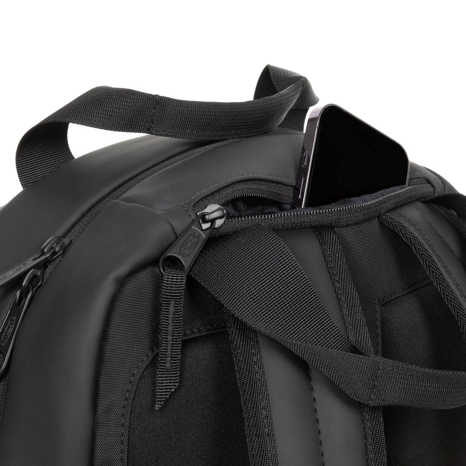 Eastpak Tecum Tote CNNCT F Backpack - Matte Black Water-Resistant Laptop Bag for Work, School & Travel | Durable Unisex College Backpack with Spacious Compartment