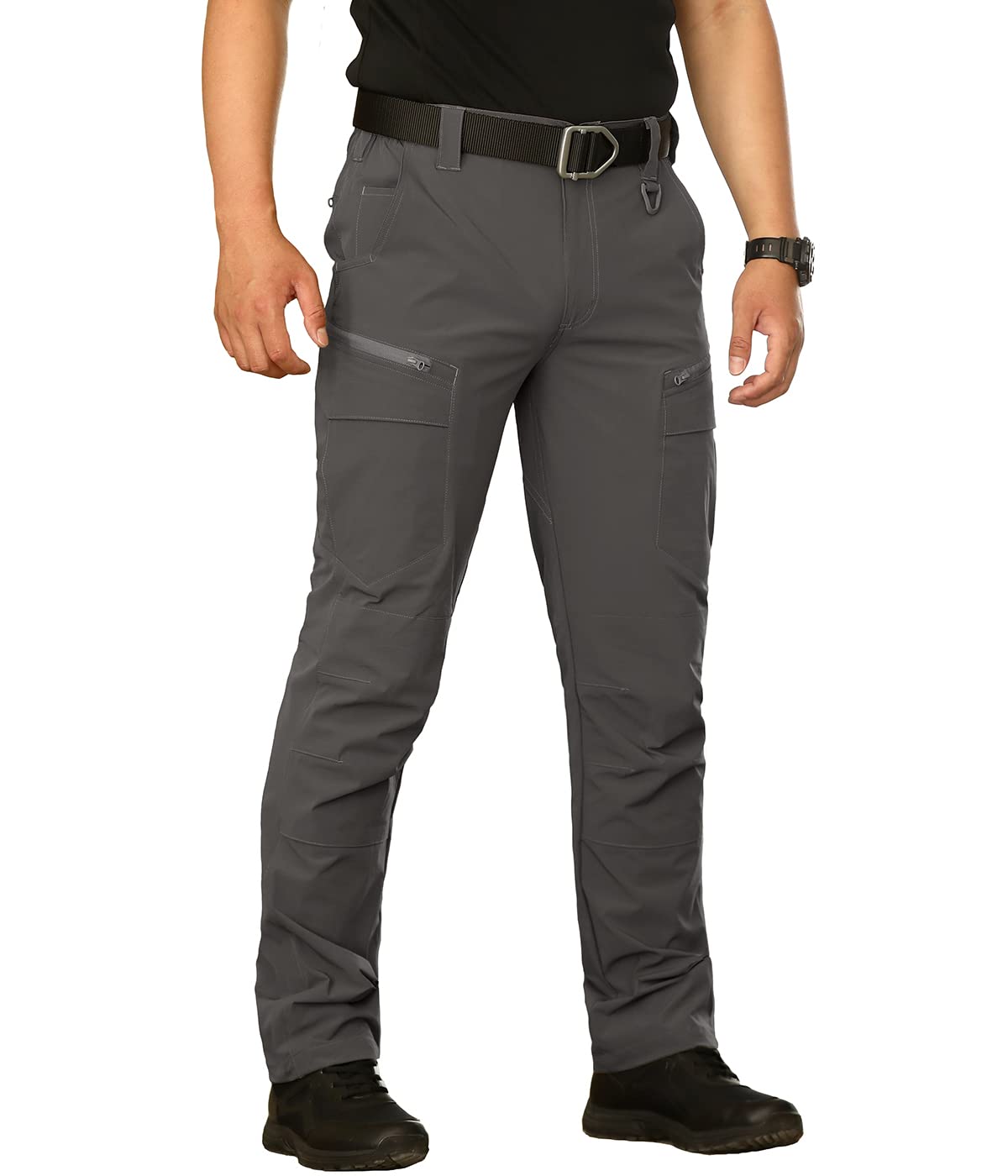 NAVEKULL Men's Lightweight Tactical Hiking Pants - Quick Dry, Stretchable, Multi-Pocket Outdoor Cargo Pants for Hiking, Camping & Work - Durable & Comfortable for Outdoor Adventures
