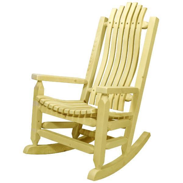 Homestead Adult Rocker Chair - Comfortable Wooden Rocking Chair for Living Room, Nursery & Porch - Perfect for Relaxing, Nursing & Reading