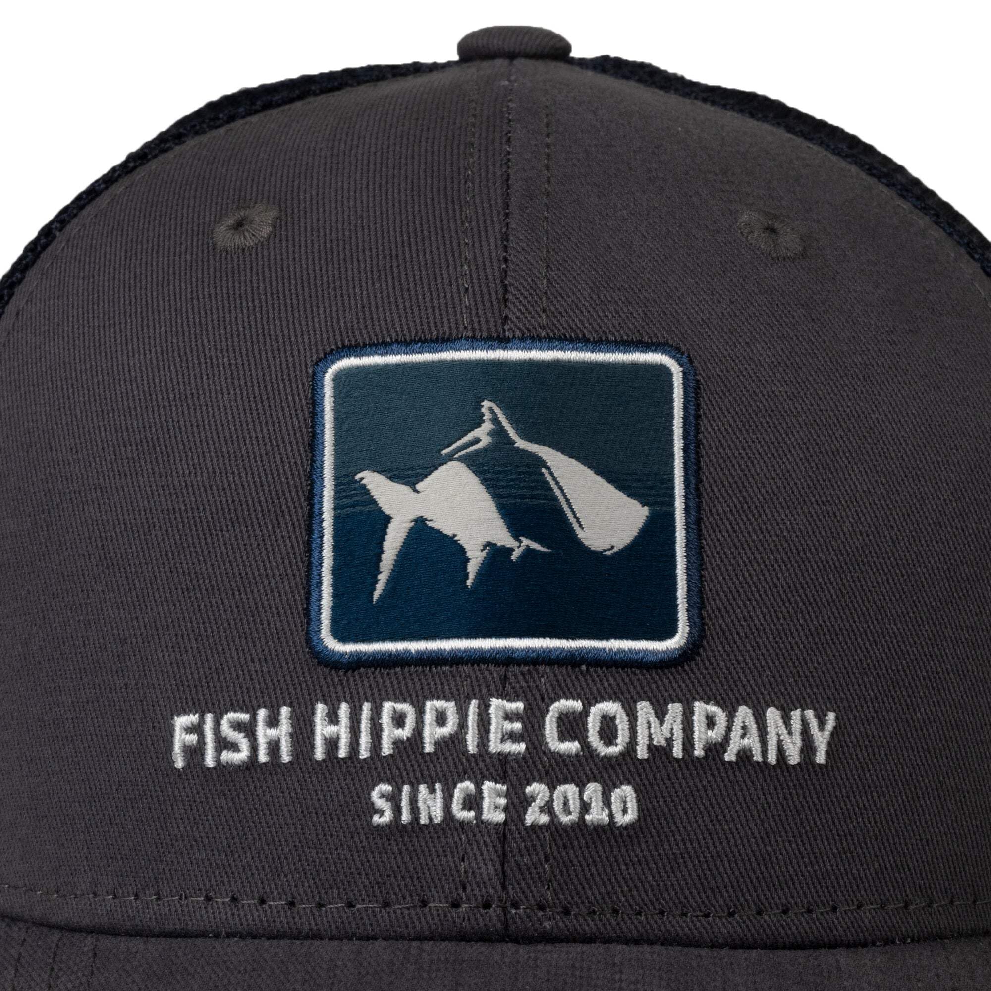 Fish Hippie Trucker Hat - Stylish & Comfortable Adjustable Mesh Cap for Men & Women - Perfect for Fishing, Outdoor Adventures & Casual Wear