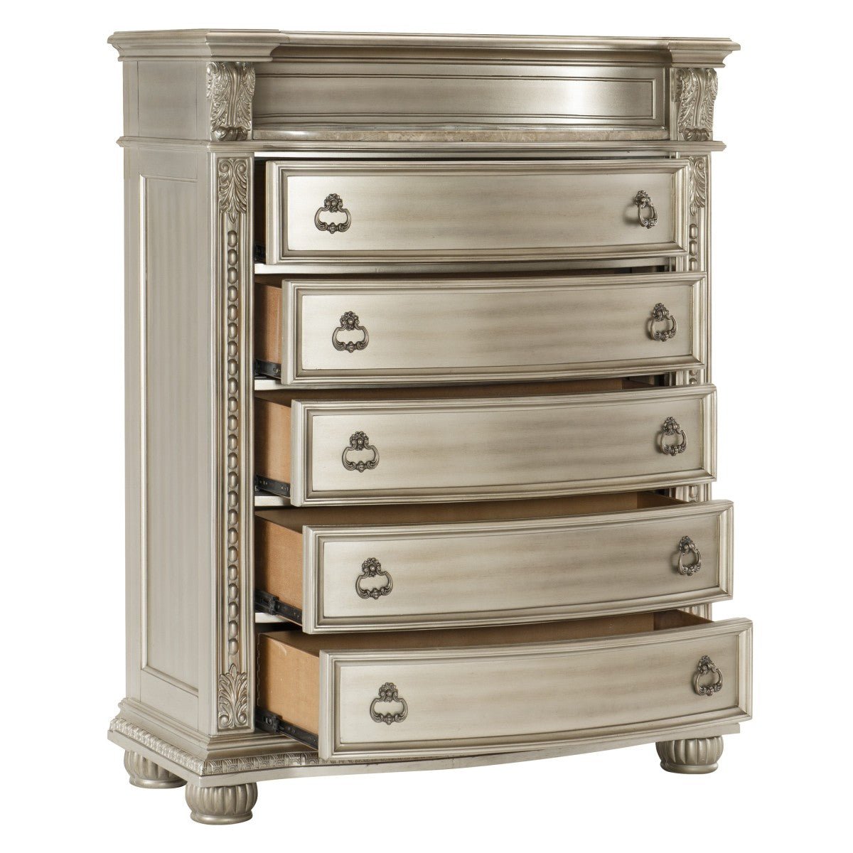 Cavalier Silver Jewelry Chest - Elegant Storage for Necklaces, Rings & Bracelets | Perfect for Bedroom, Vanity & Travel Organizer