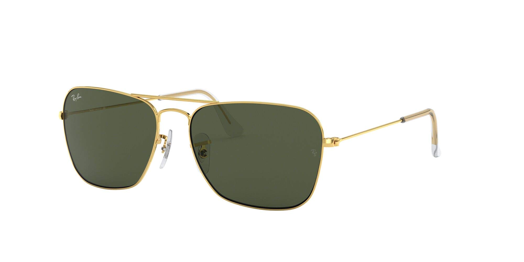 Ray-Ban RB3136 Caravan Square Polarized Sunglasses for Men & Women - Classic Aviator Style, UV Protection, Fashion Outdoor Accessories for Driving, Beach & Travel