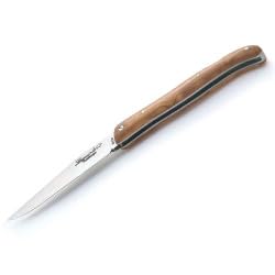 Authentic French Laguiole Knife with Lock-Back System - Handcrafted Olive Wood Handle - Premium Pocket Knife for Camping, Hiking & Outdoor Adventures