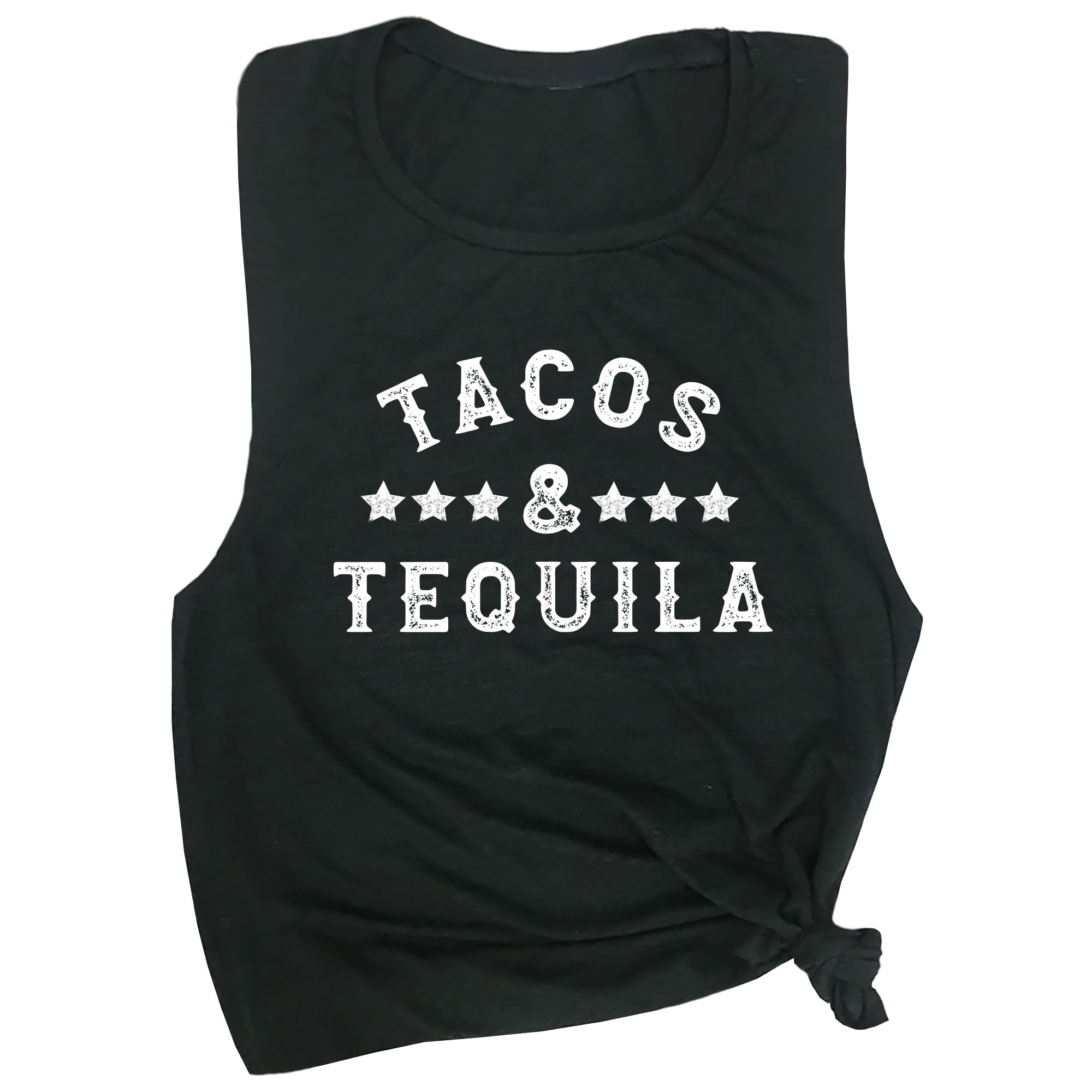 Funny Tacos & Tequila Workout Tank Top - Sleeveless Gym & Yoga Shirt for Women | Cinco De Mayo Party & Fitness