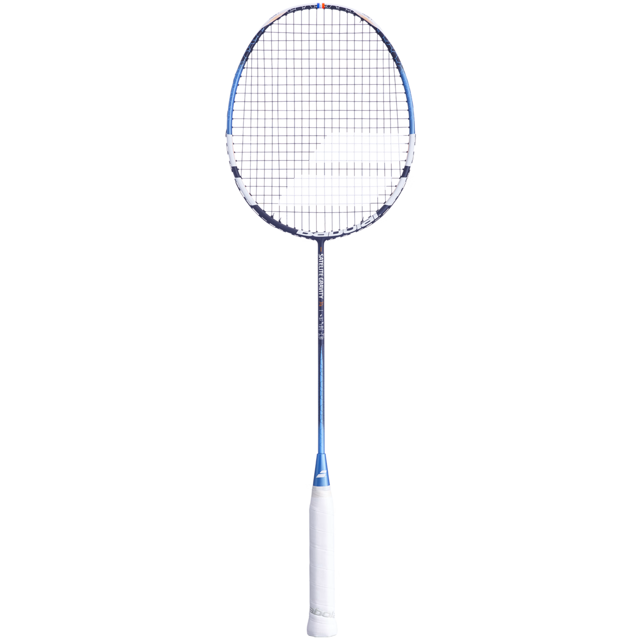 Babolat SATELITE GRAV74 Badminton Racket - Professional Carbon Fiber Shuttlecock Racket for Adults & Teens [Navy Blue] - Perfect for Competitive Play & Training Sessions