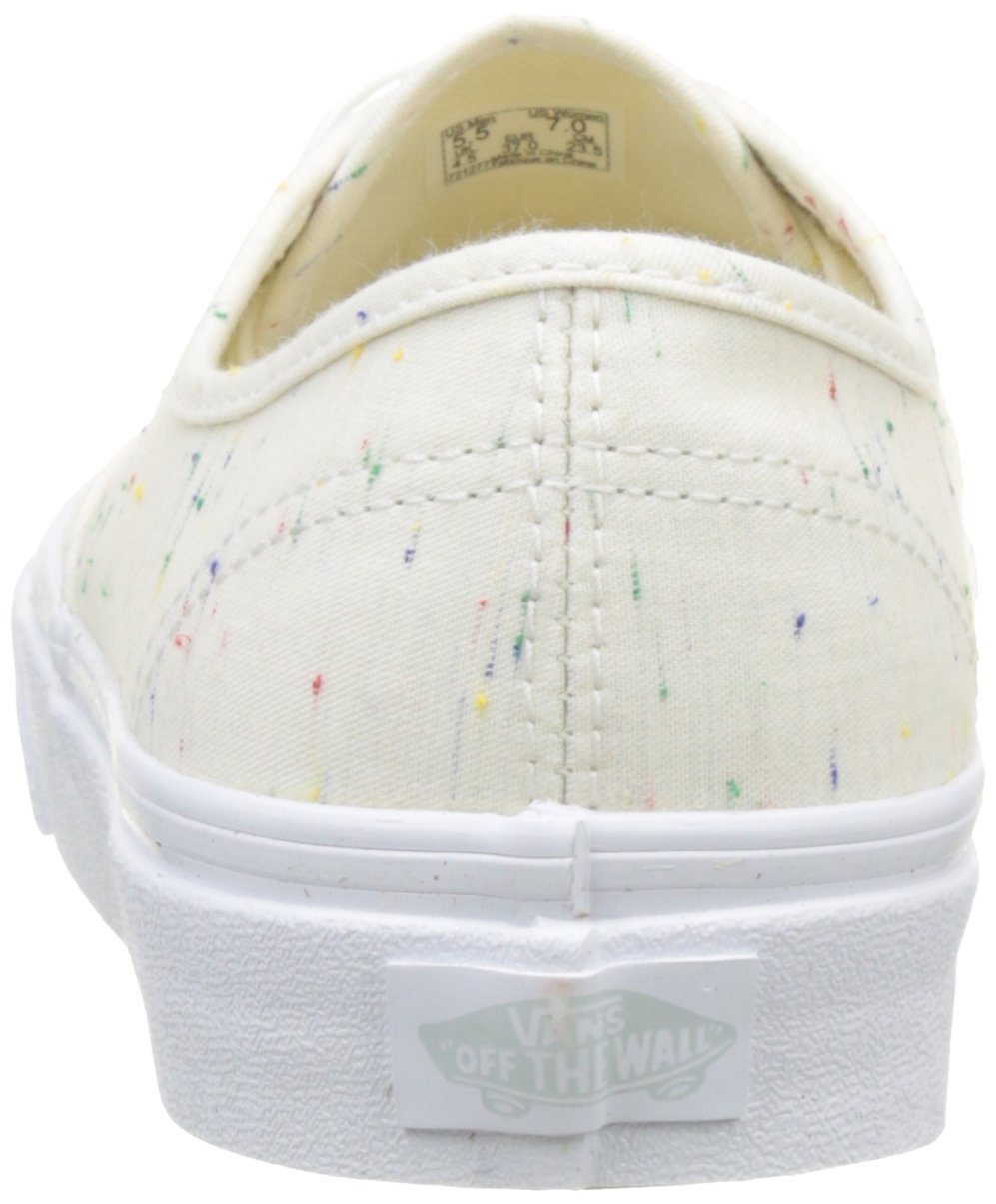 Vans Women's Classic Low-Top Sneakers - Off-White Speckle Jersey Cream/True White - Size 41 - Casual Streetwear Shoes for Everyday Wear & Skateboarding