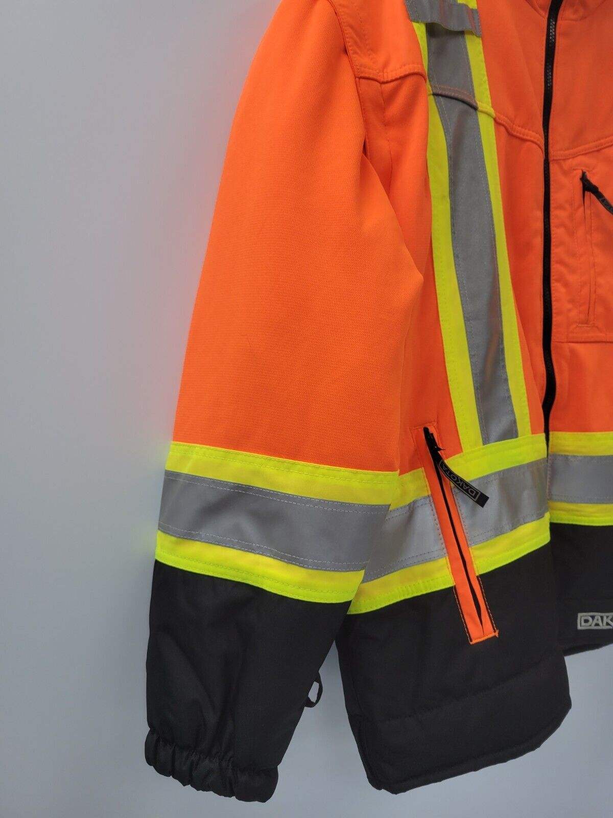 Dakota Reversible High Visibility Safety Work Jacket - XL Size for Men | Reflective Construction Vest for Outdoor Work & Night Safety