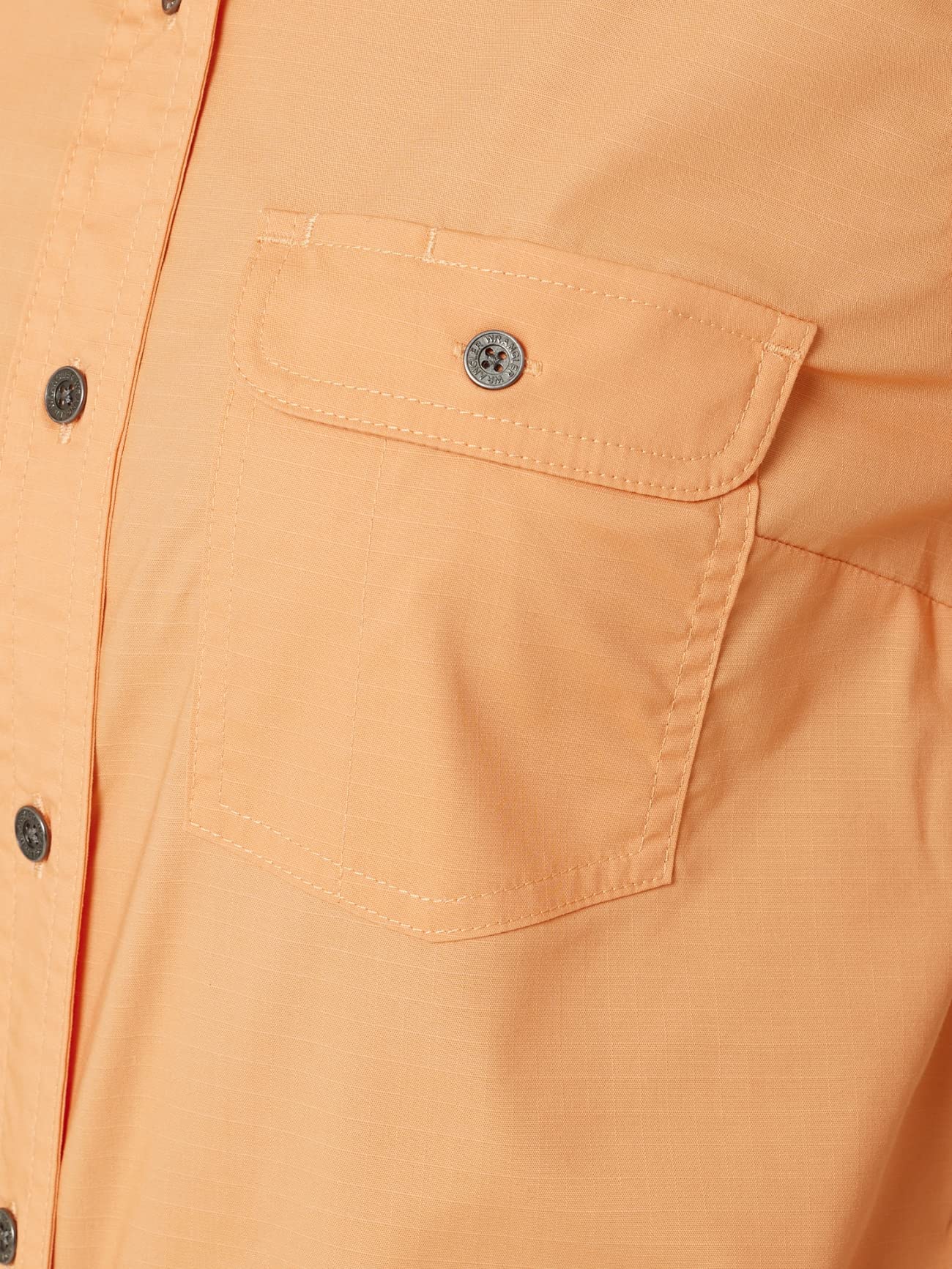 Wrangler Women's Vented Button Down Work Shirt - Comfortable & Breathable for Outdoor Work, Hiking & Casual Wear