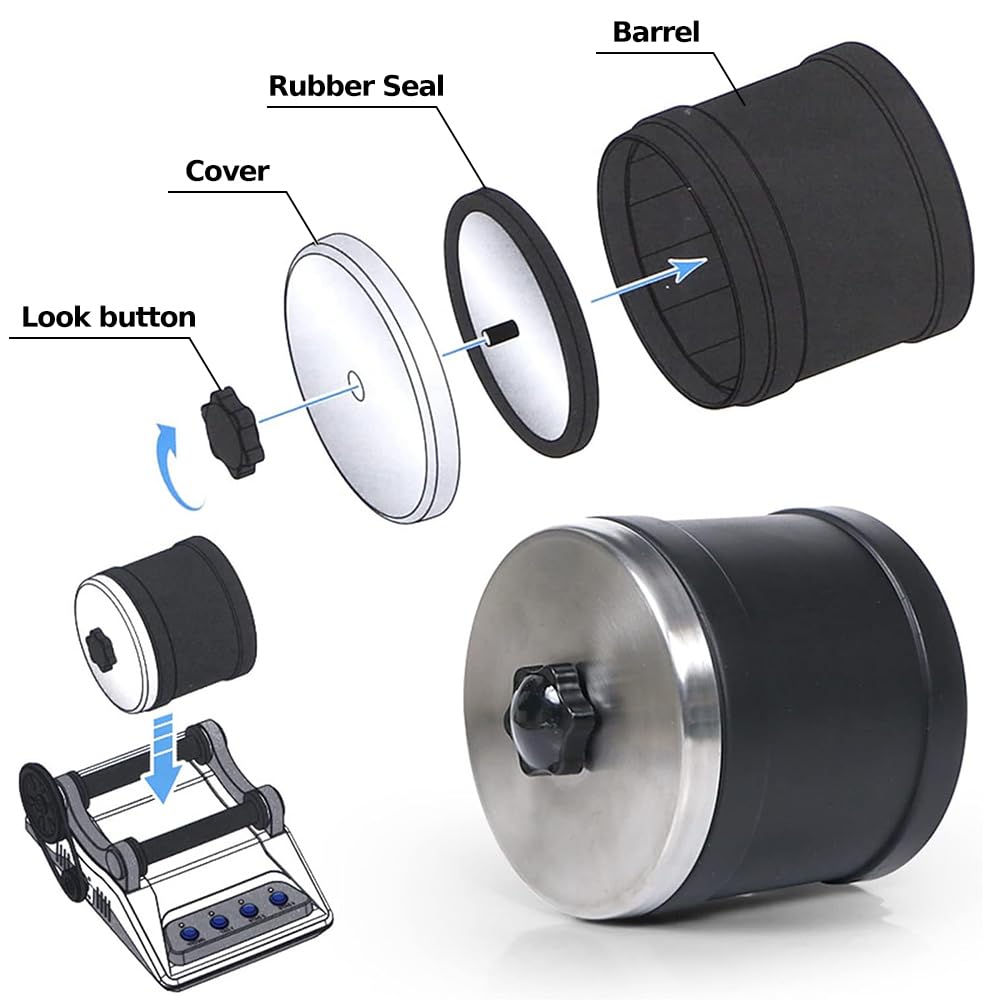 Rock Tumbler Kit for Kids & Adults - Professional Rock Polisher with 2 Belts, Rough Stones & 4-Stage Polishing Grits (Coarse, Fine, Polishing, Final Polish) - Perfect for Geology Enthusiasts, DIY Jewelry Making & Science Projects