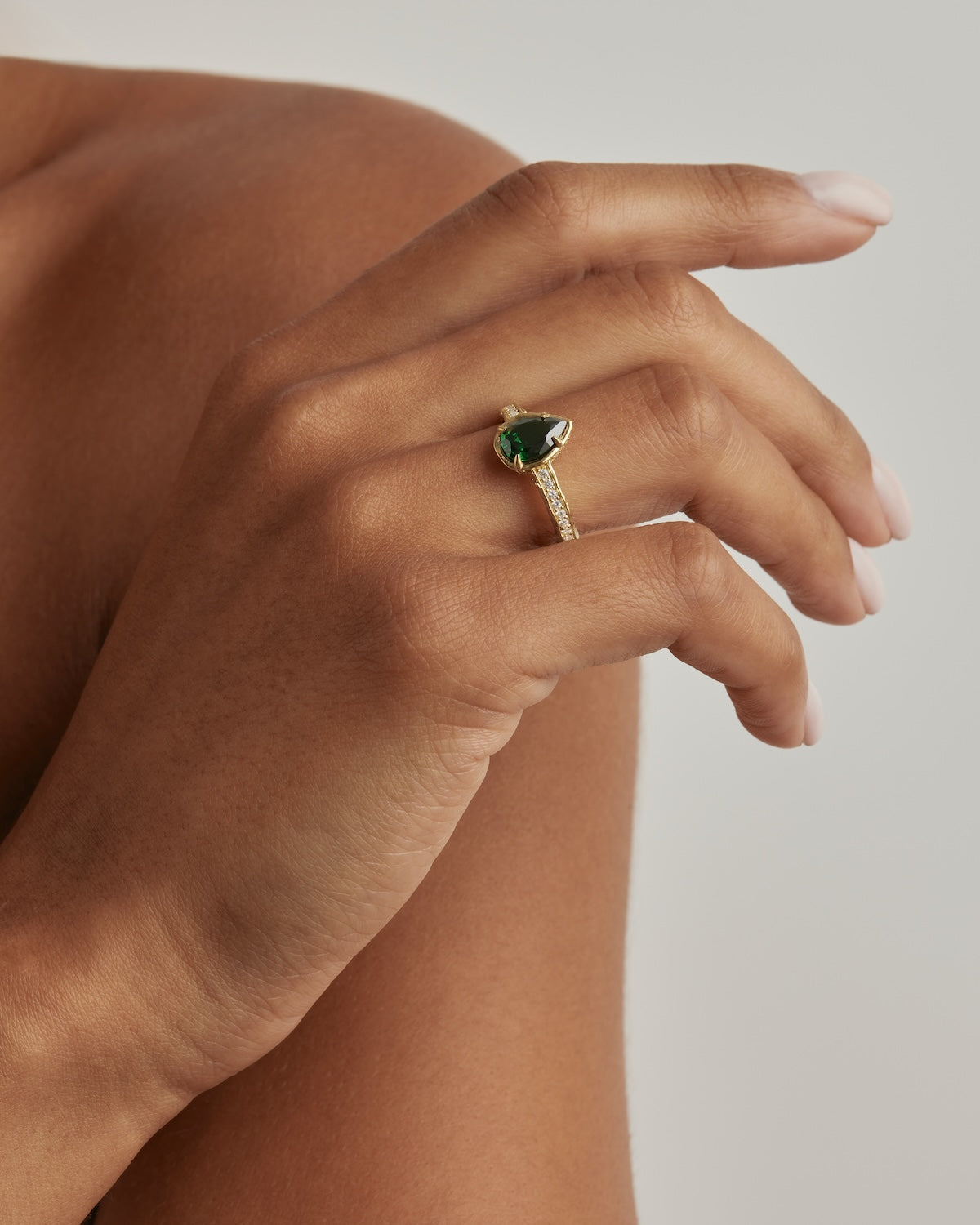 18K Gold Vermeil Soul Searching Ring - Elegant Stackable Jewelry for Women, Perfect for Everyday Wear & Special Occasions